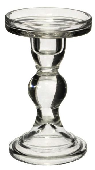 Pillar Glass Candle holder  -  Medium
