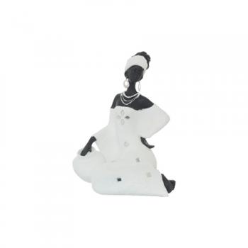 Motswari Lady sitting with pot  -  20 cm