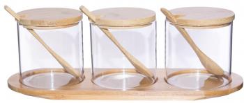 Jeanine Jar with spoons  -  450 ml  -  Set/3