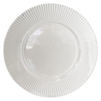 Diva Charger Plate  -  Clear  -  33 cm