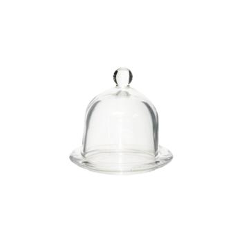 Glass Butter Dish  -  10 x 9 cm