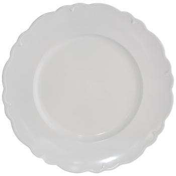 Scallop White Underplate  -  33 cm