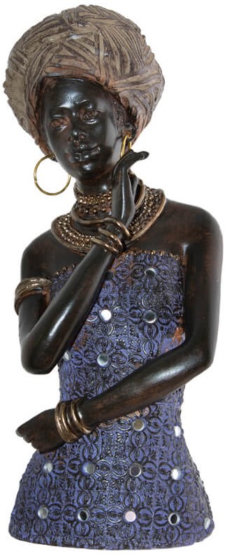 Mambila Lady with Necklace  -  27 cm