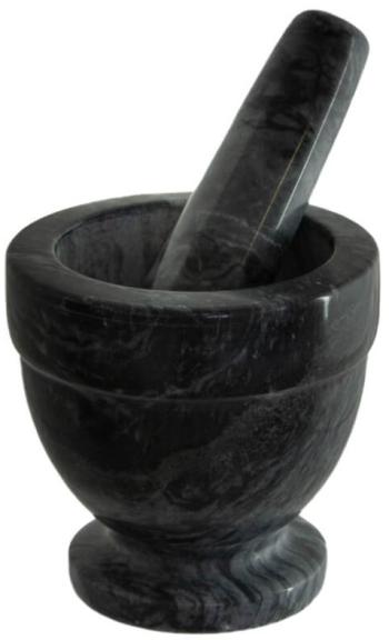 Mortar & Pestle  -  Black  -  10 x 11 xm