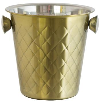 Wine bucket  -  Gold  -  4 Lt  - 21 x 21,5 cm