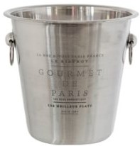 Handled Wine Bucket  -  Etched  -  4 Lt.