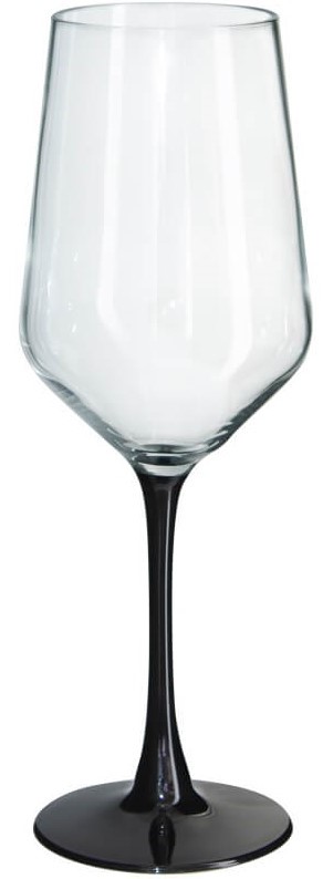 Lanu Black Stem Wine Glass  -  350 ml
