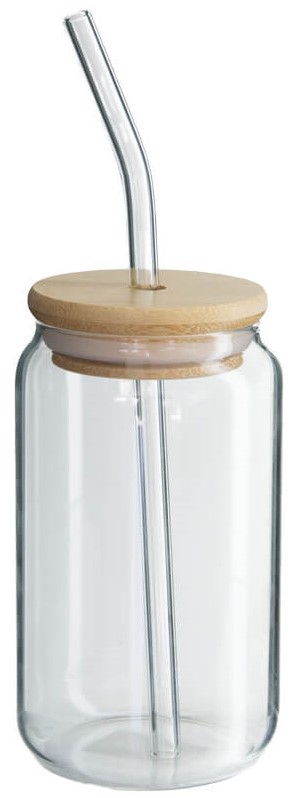 Drinking Jar/Bamboo Lid  -  350 ml  