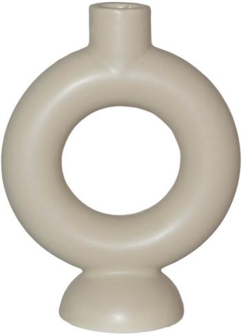 Circular Footed Candleholder  -  17 cm