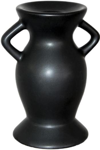 Black Handled Candleholder  -  13 cm