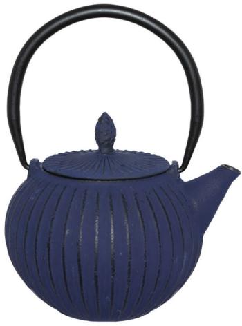 Deep Blue Cast Iron Tea Pot  -  780 ml