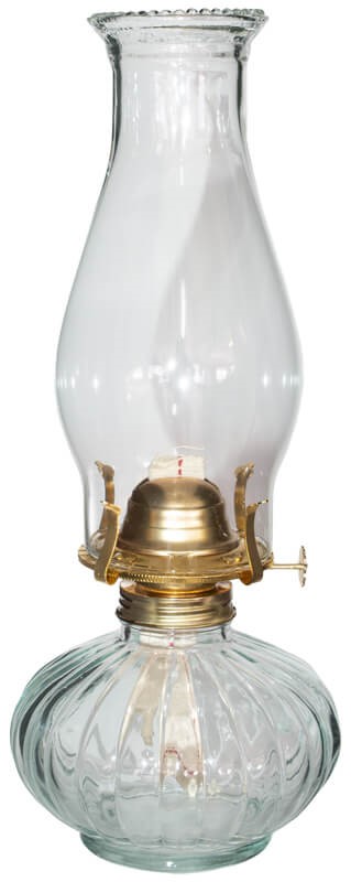 Kelly Glass Oil Lamp  -  35 cm