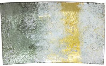Silver/Gold Metalic Plate  -  23 x 15 cm