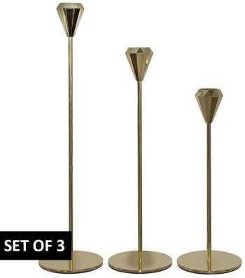 Almaz Candlestock  -  Set/3  -  35/30/25