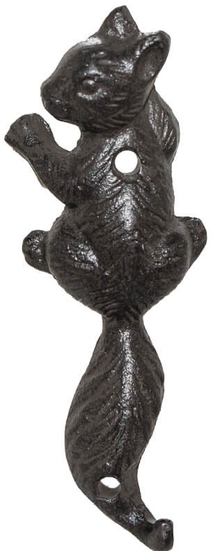 Squirrel Hook  -  13 x 5 x 3 cm