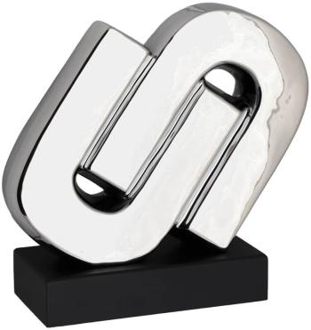 Silver Open Link Sculpture  -  23 cm