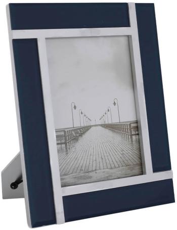 Blue/Silver Photo Frame  -  25 x 20 cm