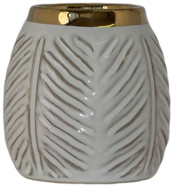 White/Gold Pot  -  11 cm