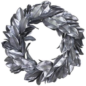 Silver Magnolia Wreath  -  81 cm