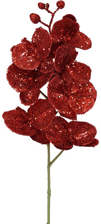 Red Glitter Spray -  86 cm