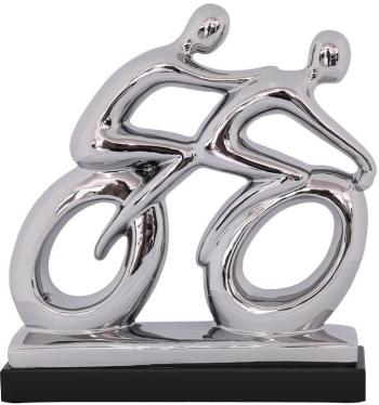 Silver Cyclist  -  30 cm