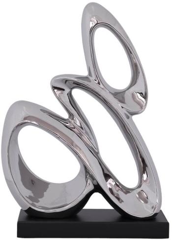 Silver Anelli Sculpture  -  38 cm