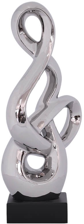 Kaleidoscope Silver Sculpture  -  41 cm