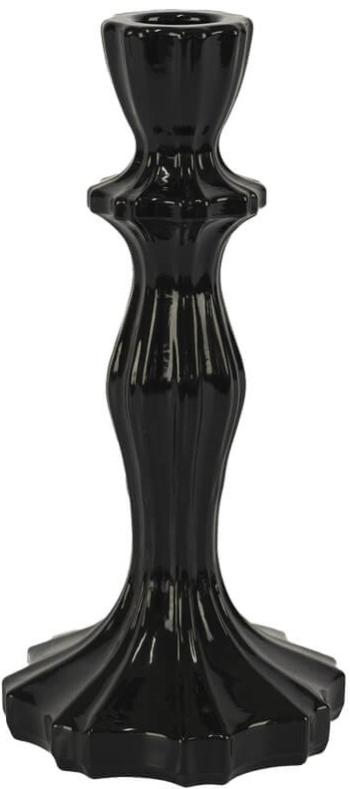 Thalia Black Candle Holder  -  21 cm