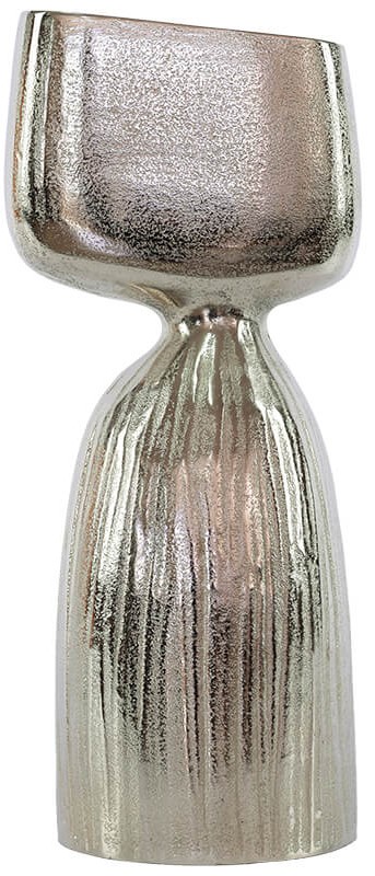 Miro Vase  -  Rough Nickel  -  38 cm