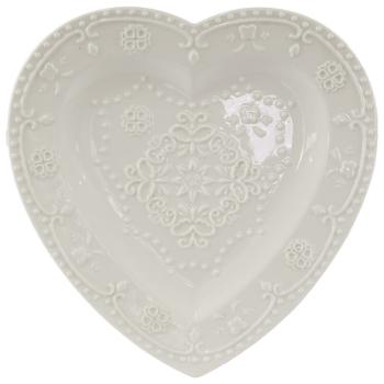 Amore Heart Plate  -  23 x 22 cm