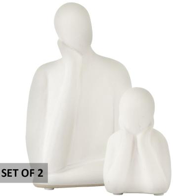 Thinking Figurine  -  20 / 11 cm  -  Set/2
