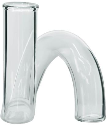 Clear Twist Vase  -  12 cm