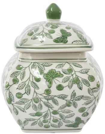 Green Butterfly Jar  -  17 x 20 cm