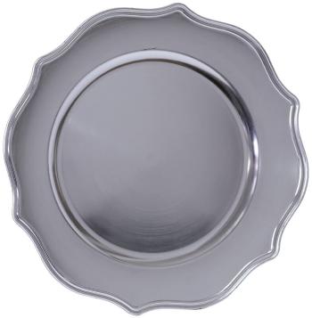 Scalloped Silver Underplate  -  33 cm