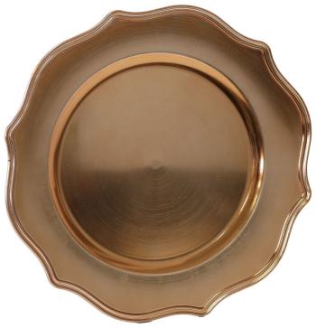 Scalloped Gold Underplate  -  33 cm