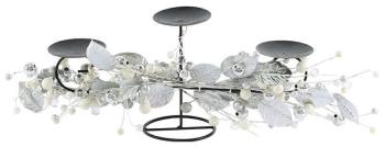 Silver Three Candle Holder  -  80 cm